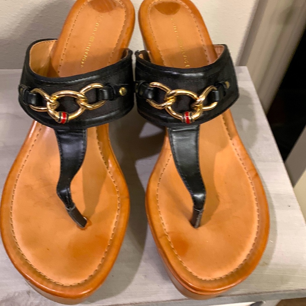 Tommy Hilfiger ladies shoes wedge hell